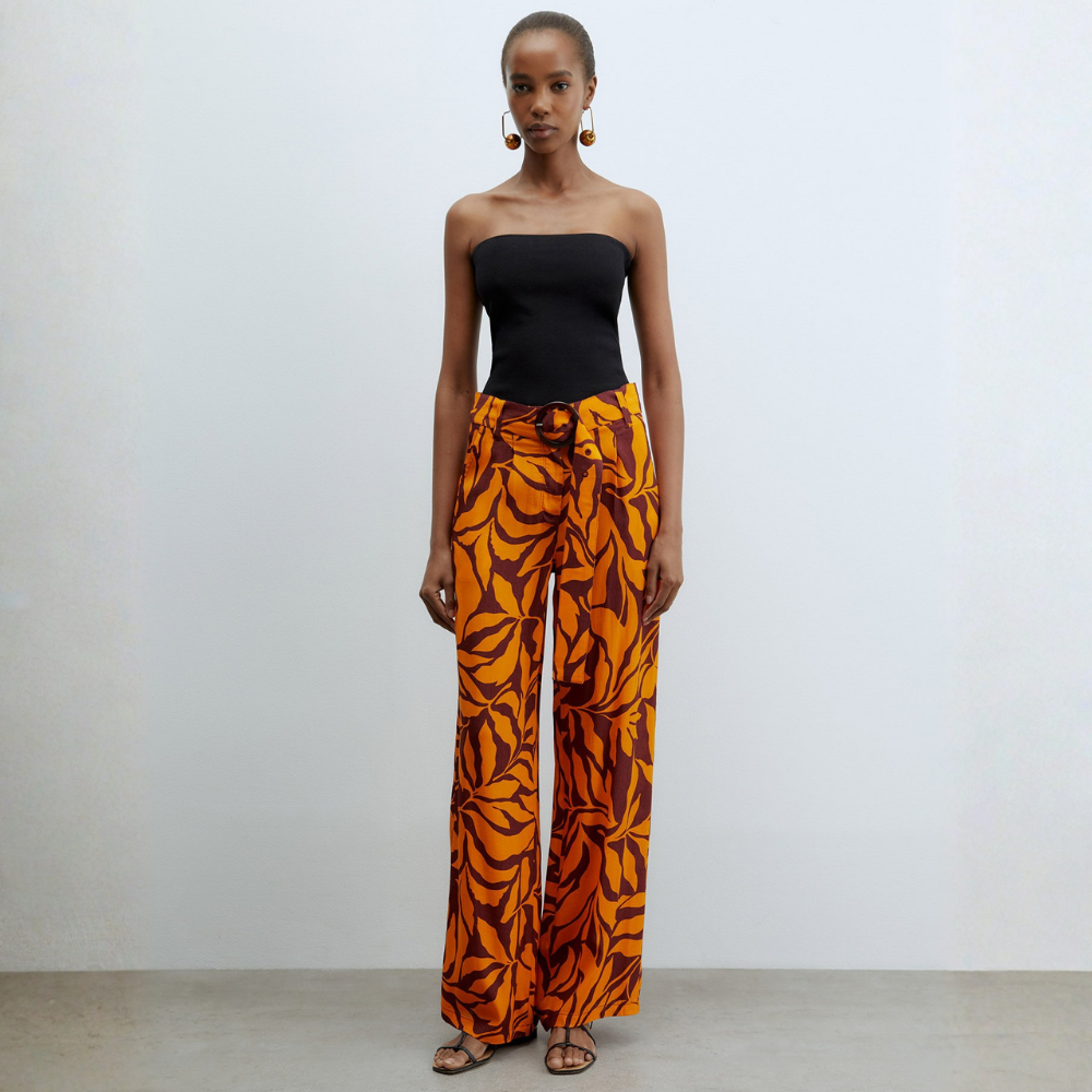 Sfera | Pantalón Ancho Estampado para Dama