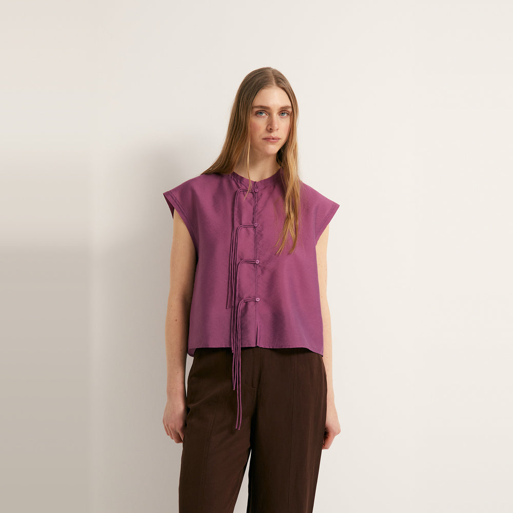 Sfera | Blusa con Detalles en el Cierre para Dama