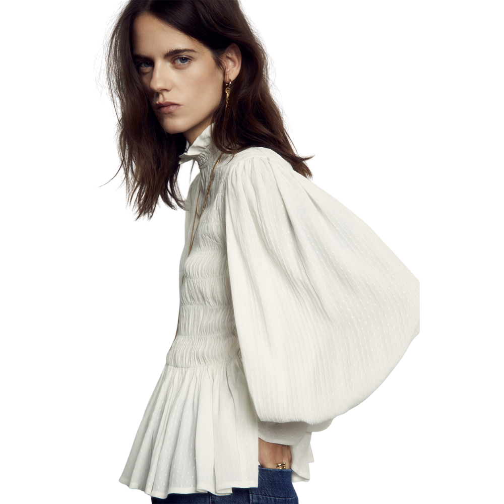 Sfera | Camisa Cuerpo Jaquard Gomas para Dama