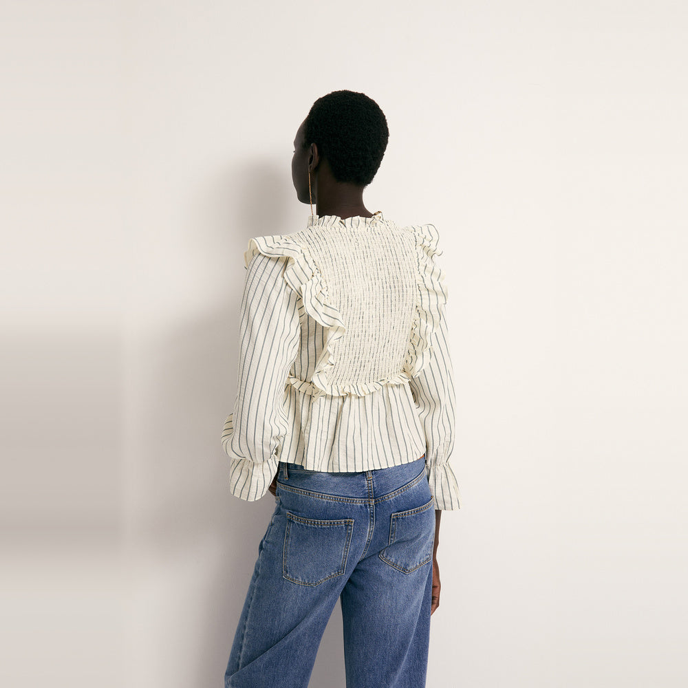 Sfera | Blusa con Volantes y Elásticos para Dama