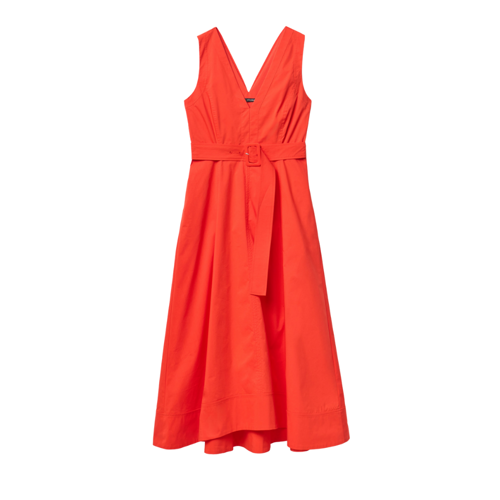 Sfera | Vestido Popelín Cinturón para Dama
