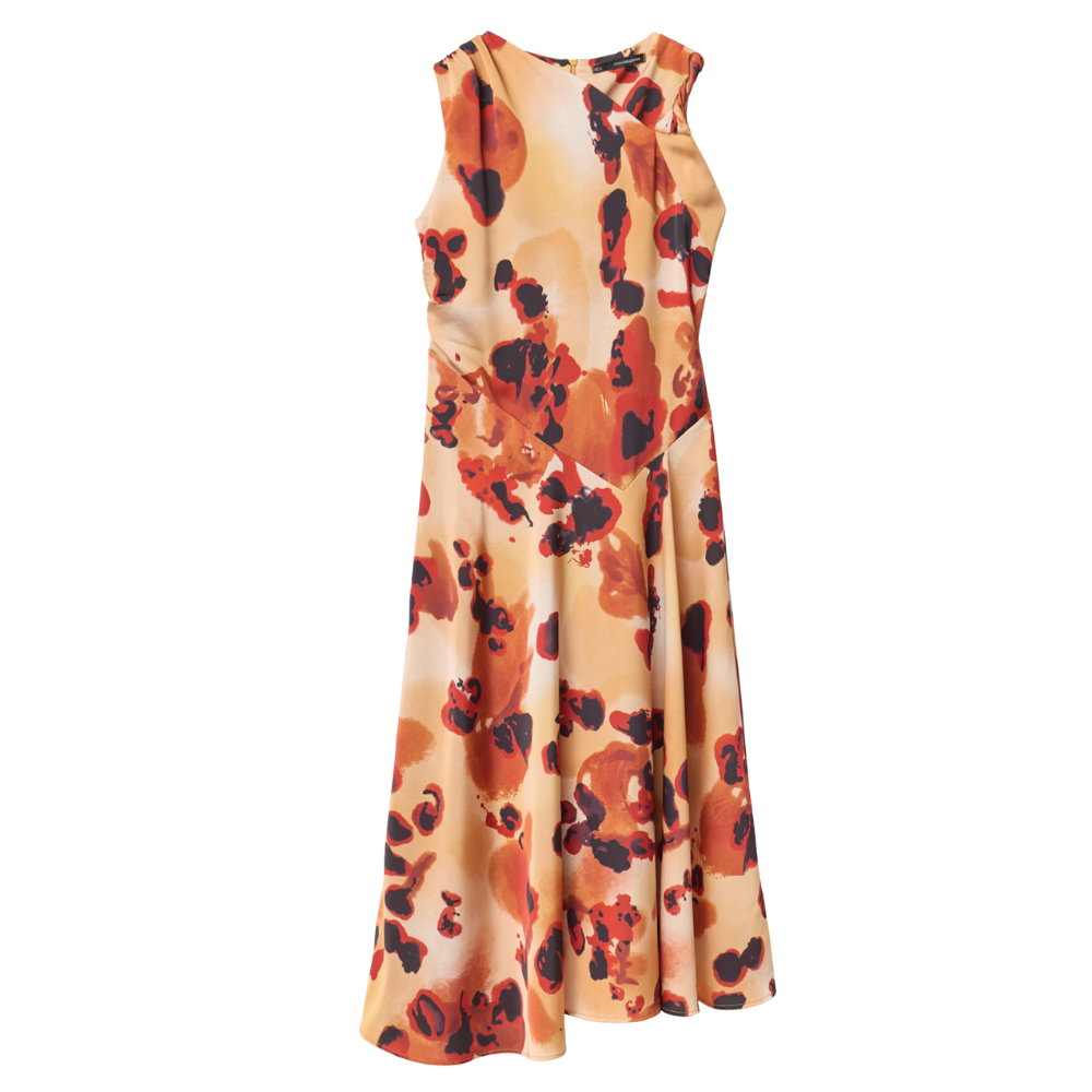 Sfera | Vestido Asimétrico Estampado para Dama