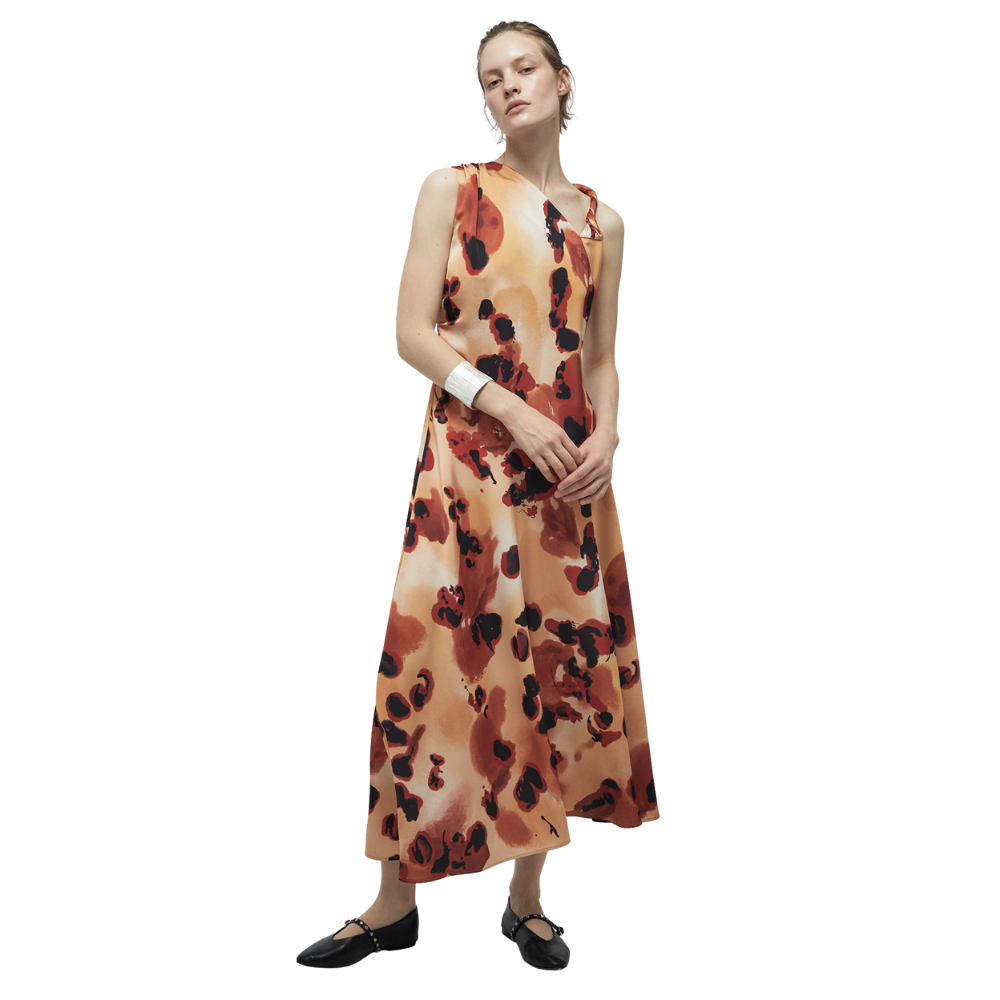 Sfera | Vestido Asimétrico Estampado para Dama