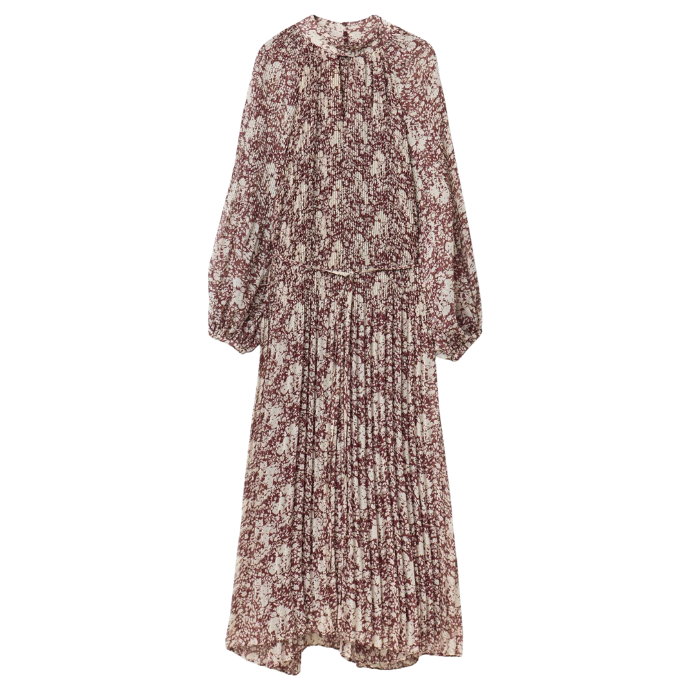 Sfera | Vestido Plisado Estampado para Dama