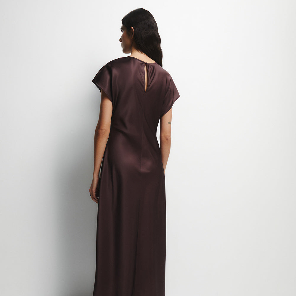 Sfera | Vestido Satinado con Estampado Floral para Dama