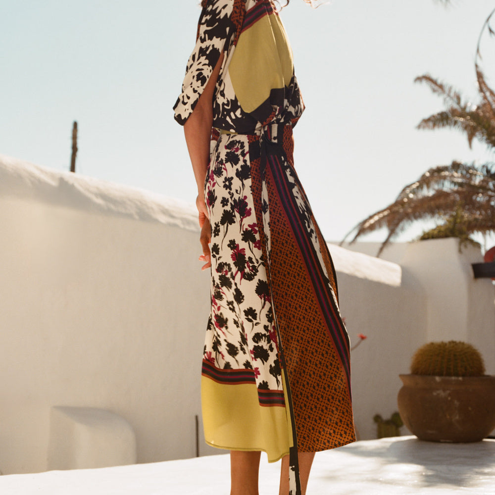 Sfera | Vestido con Estampado de Pañuelo para Dama