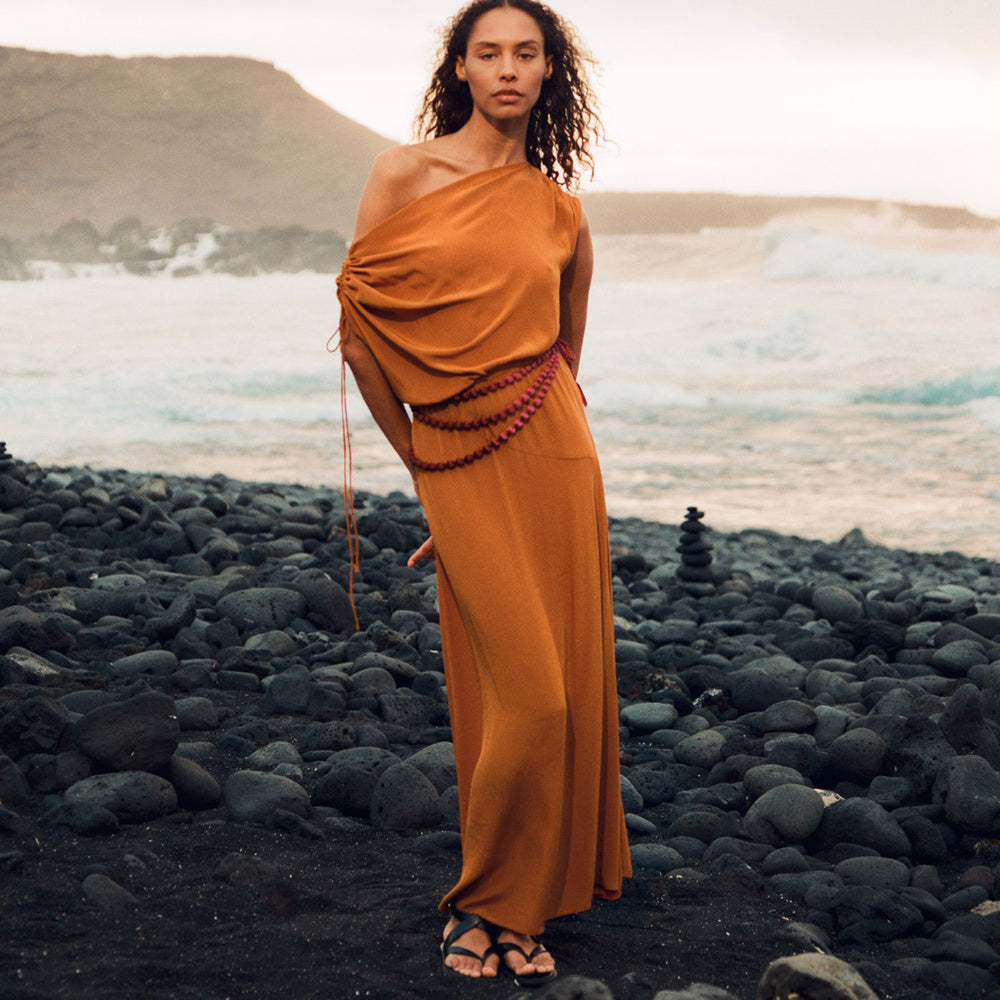 Sfera | Vestido con Hombro fruncido para Dama