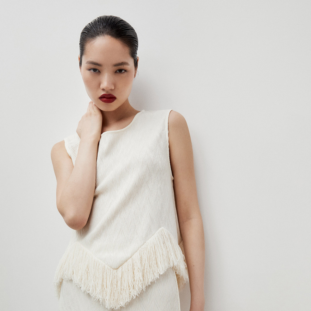 Sfera | Top Fleco para Dama
