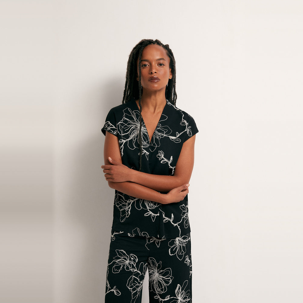 Sfera | Top Lino Puff para Dama