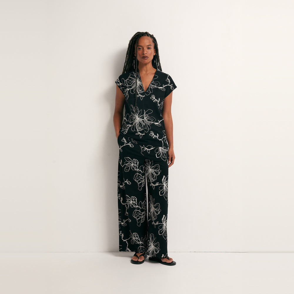 Sfera | Top Lino Puff para Dama