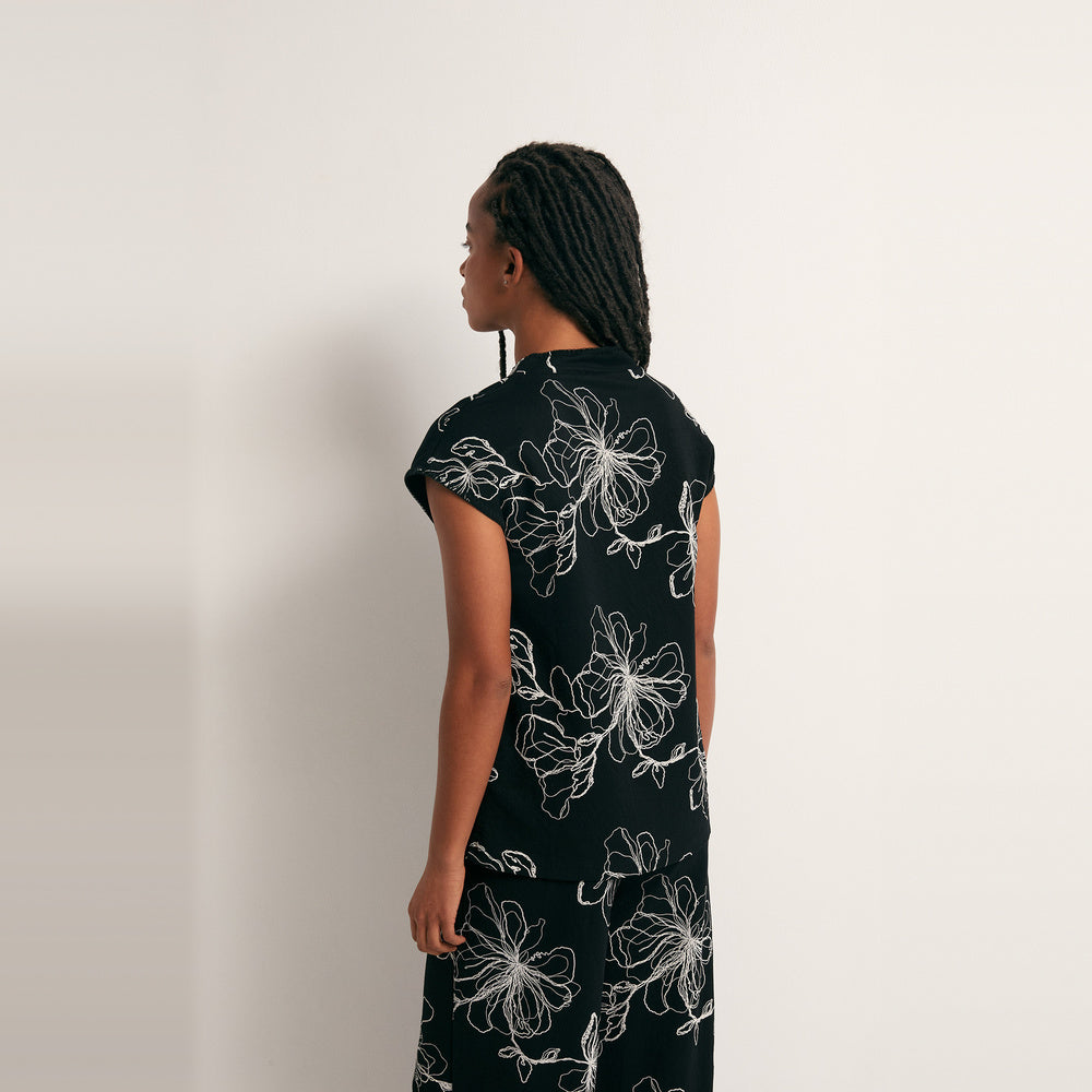 Sfera | Top Lino Puff para Dama