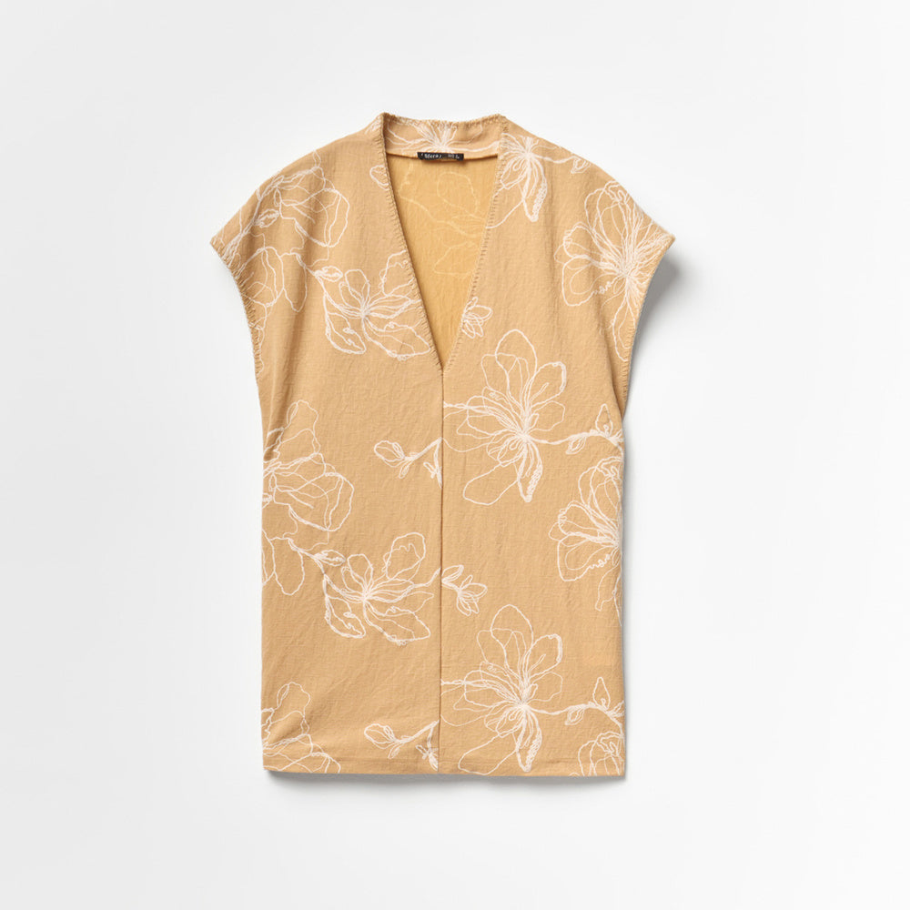 Sfera | Top Lino Puff para Dama