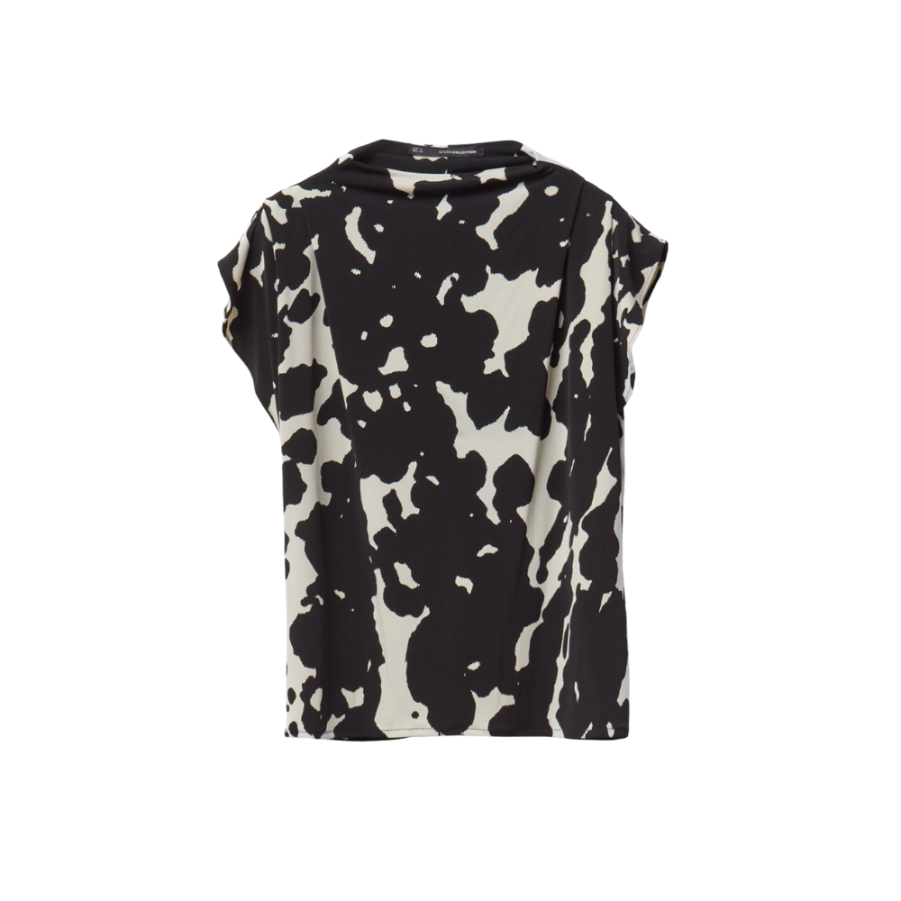 Sfera | Top Estampado Bicolor para Dama