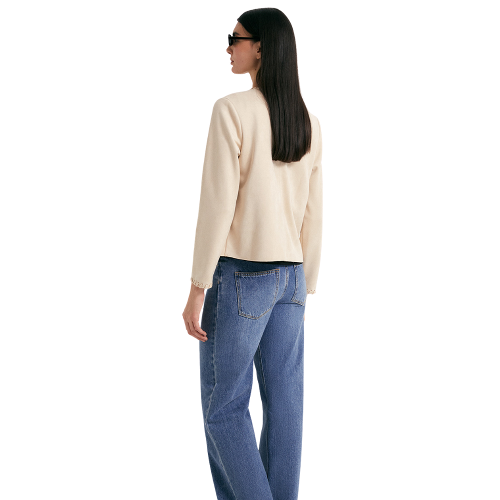Sfera | Chaqueta Antelina Detalle para Dama