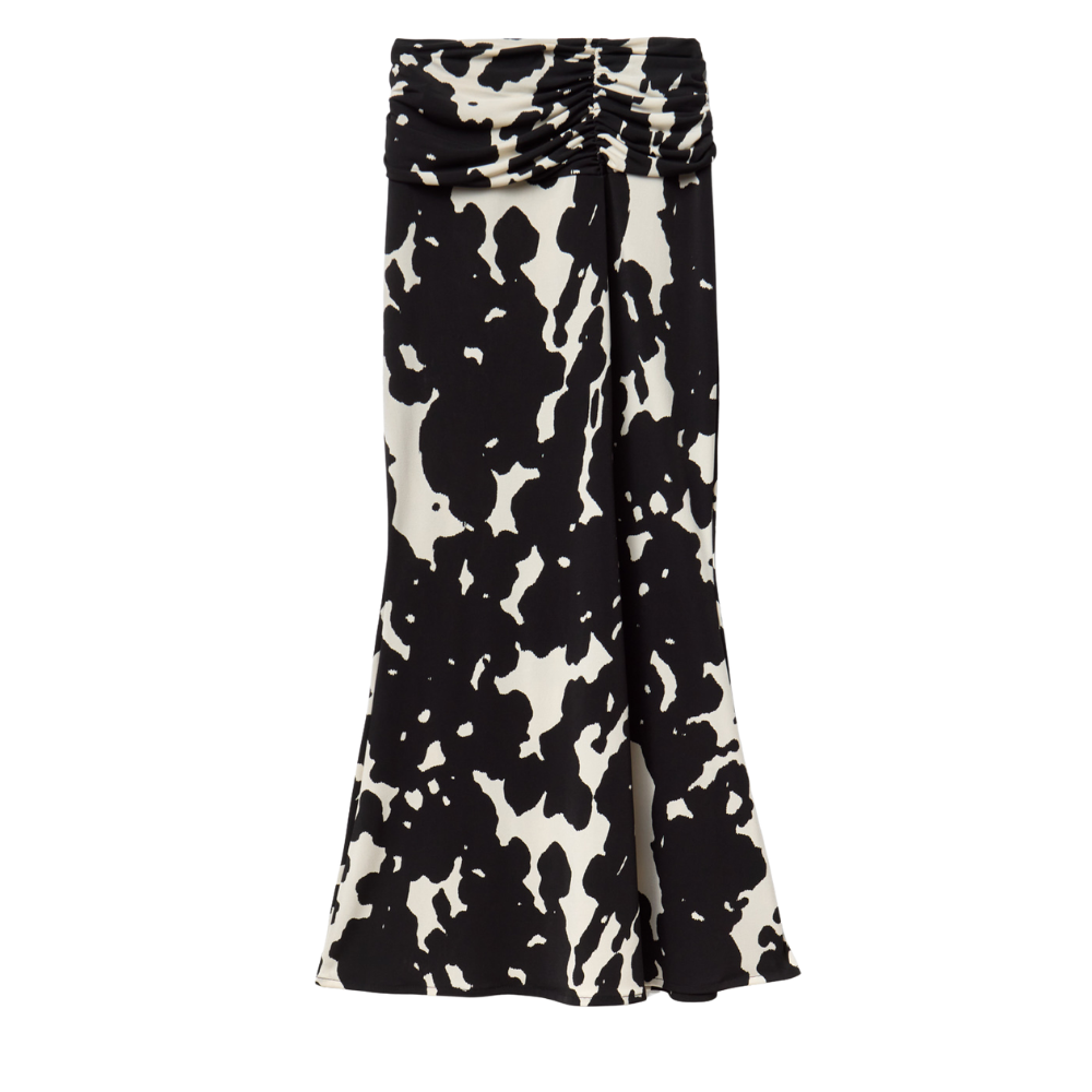 Sfera | Falda Estampada Bicolor para Dama