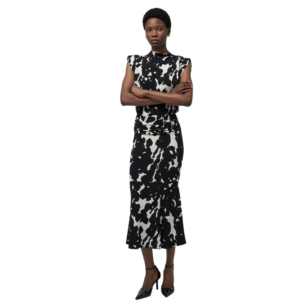 Sfera | Falda Estampada Bicolor para Dama