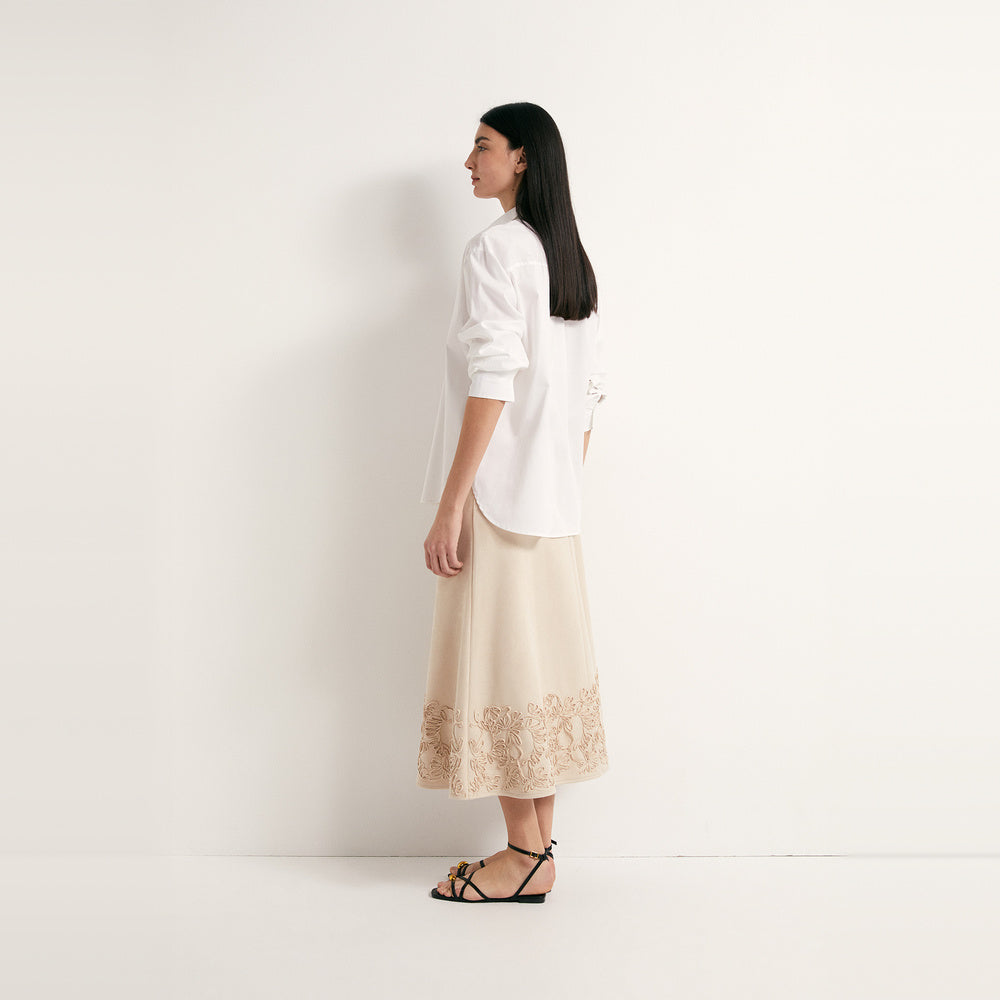 Sfera | Falda Antelina Bordado para Dama