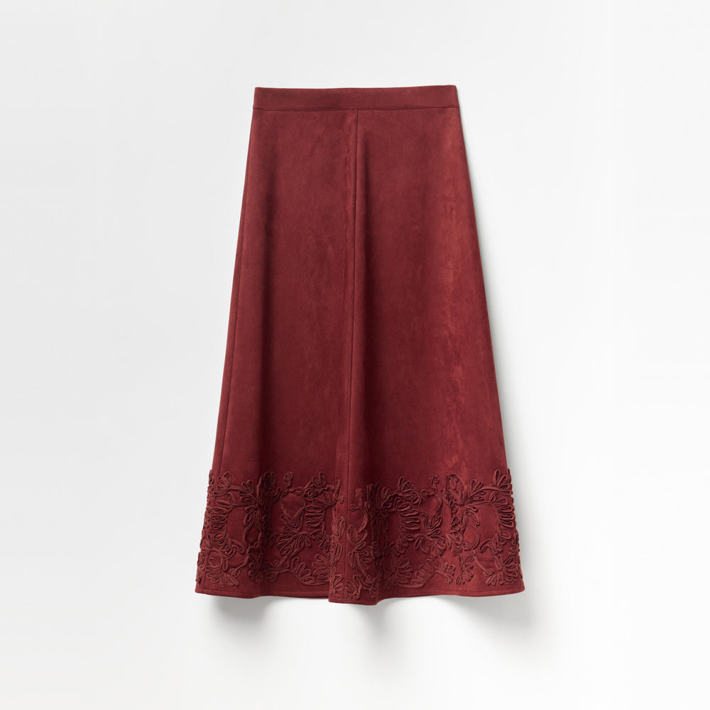Sfera | Falda Antelina Bordado para Dama