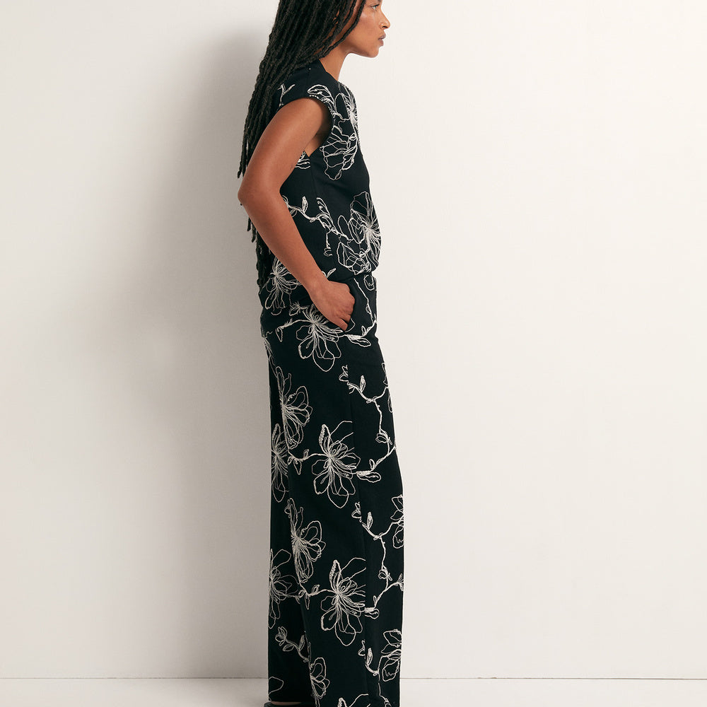 Sfera | Pantalón de Lino con Volantes para Dama