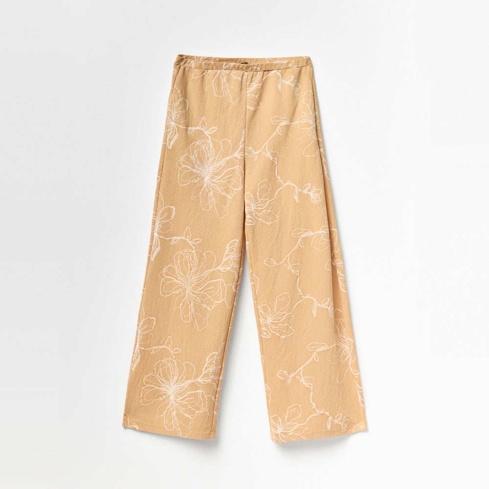 Sfera | Pantalón de Lino con Volantes para Dama