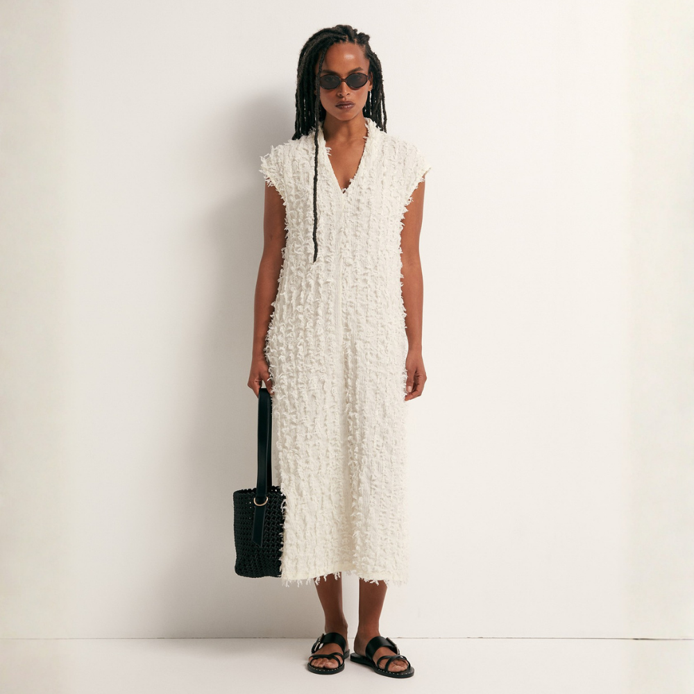 Sfera | Vestido Estructura Flecos para Dama
