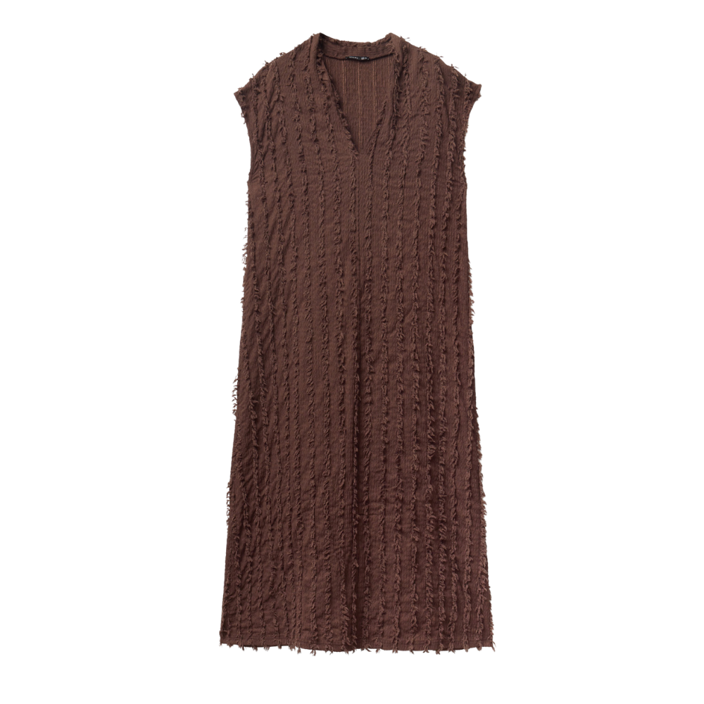 Sfera | Vestido Estructurado con Flecos para Dama