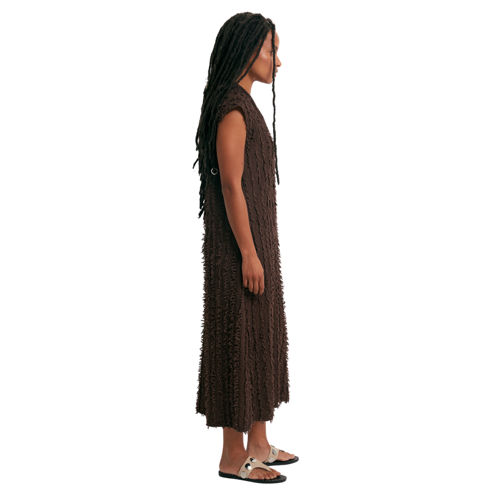 Sfera | Vestido Estructurado con Flecos para Dama