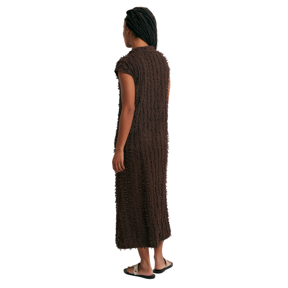 Sfera | Vestido Estructurado con Flecos para Dama