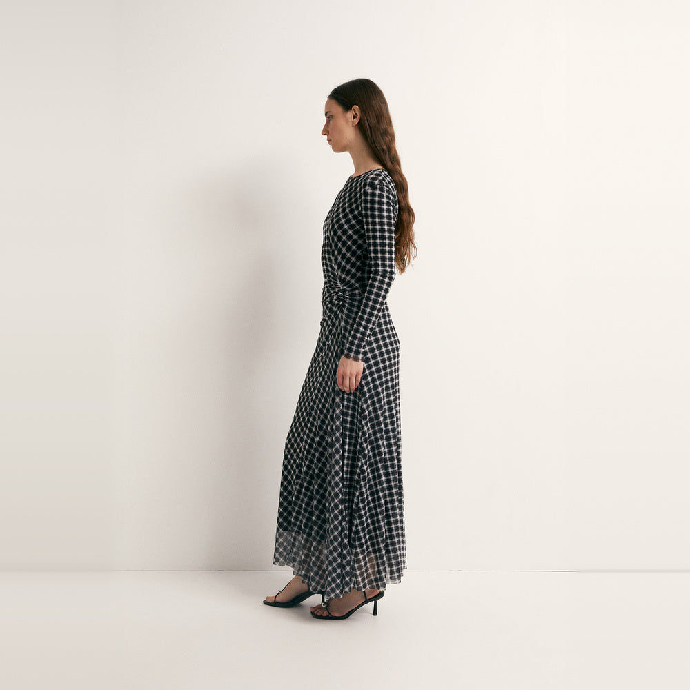 Sfera | Vestido de Tul a Cuadros para Dama