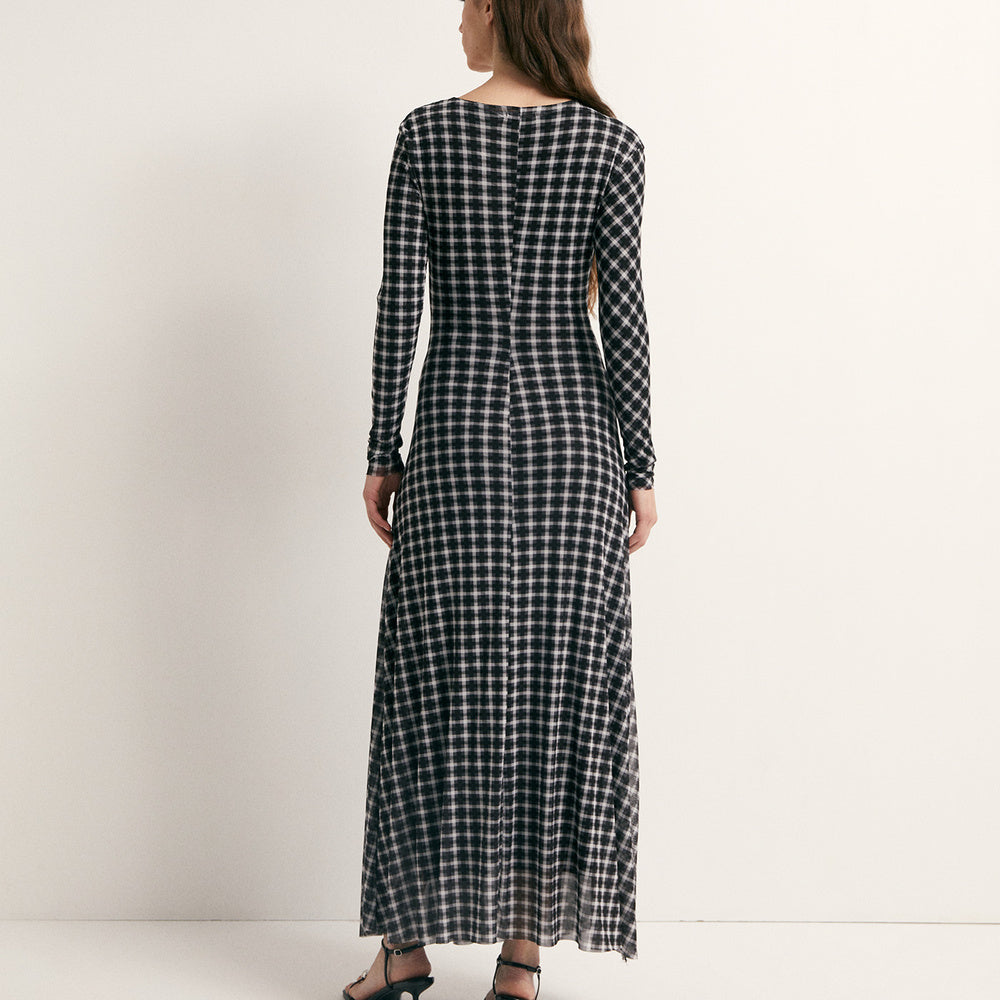 Sfera | Vestido de Tul a Cuadros para Dama