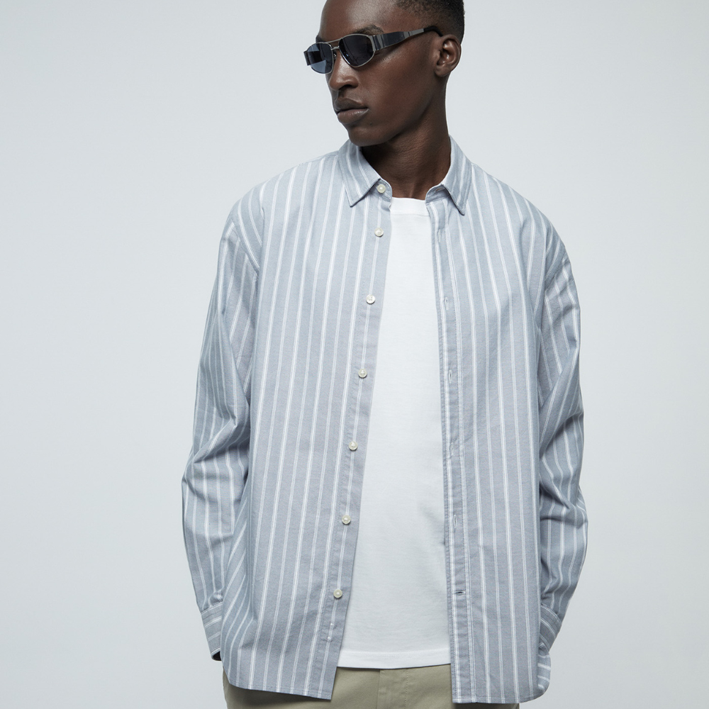 Sfera | Camisa Oxford Rayas Para Caballeros