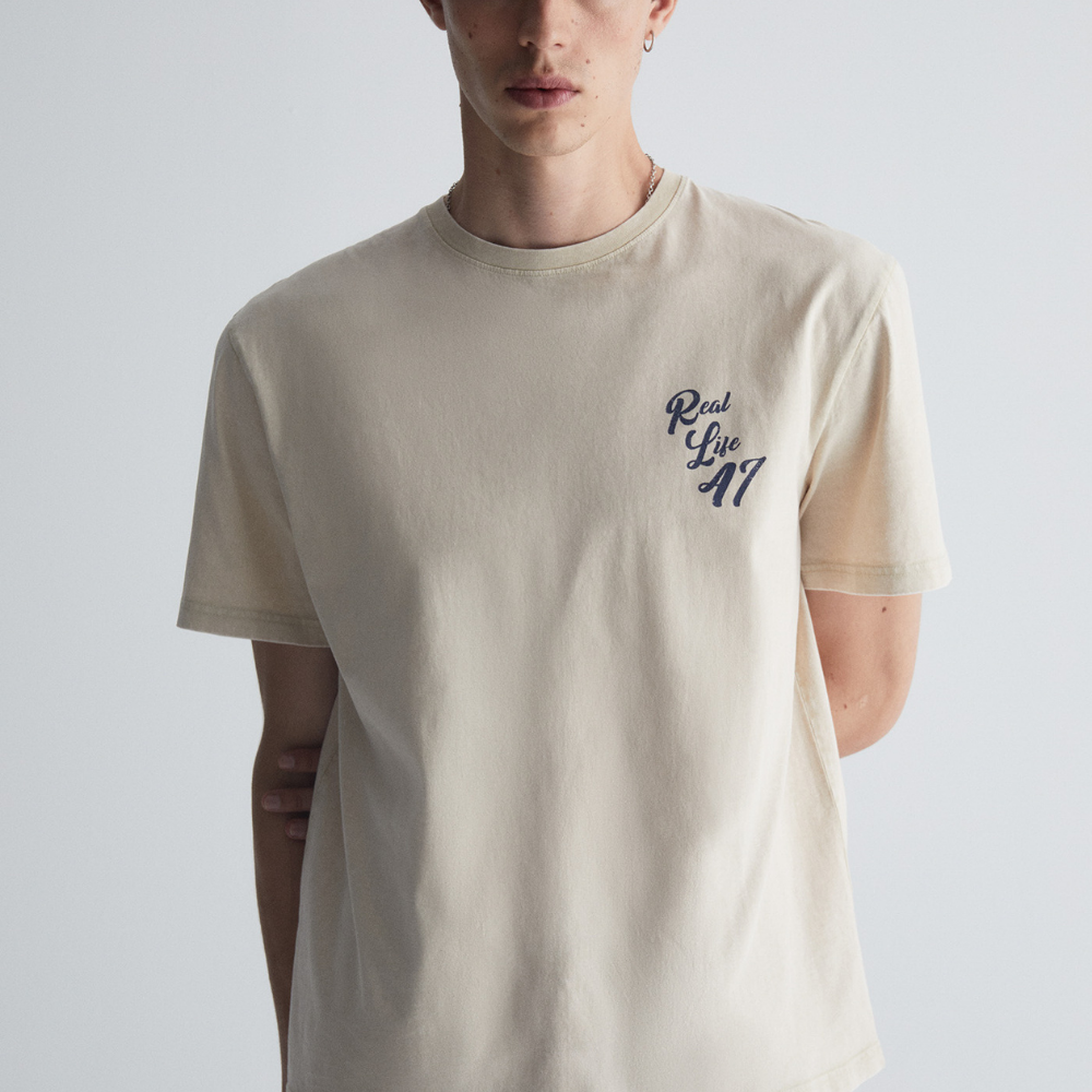 Sfera | Camiseta con Estampado Manga Corta para Caballero