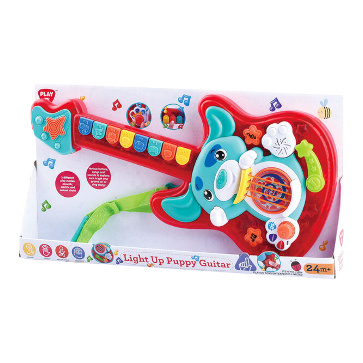 Playgo | Mi Primera Guitarra Con Efectos De Luz, Sonidos