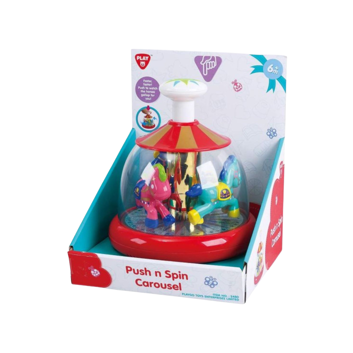 Playgo | Push &amp; Spin Carousel