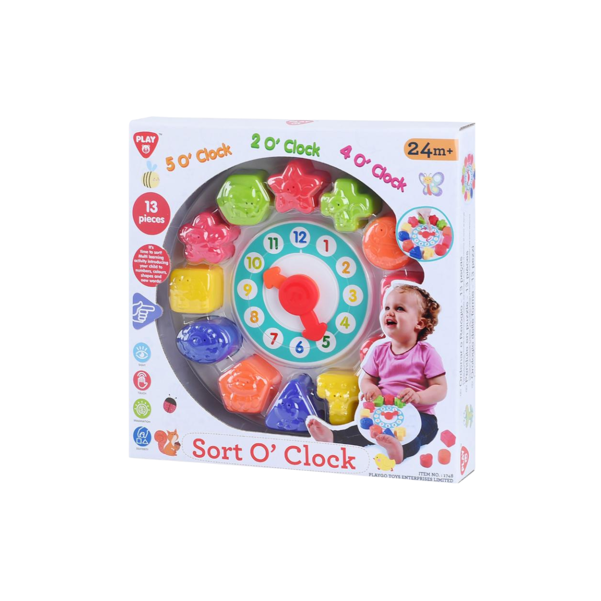 Playgo | Set De Juego Reloj Clasificador