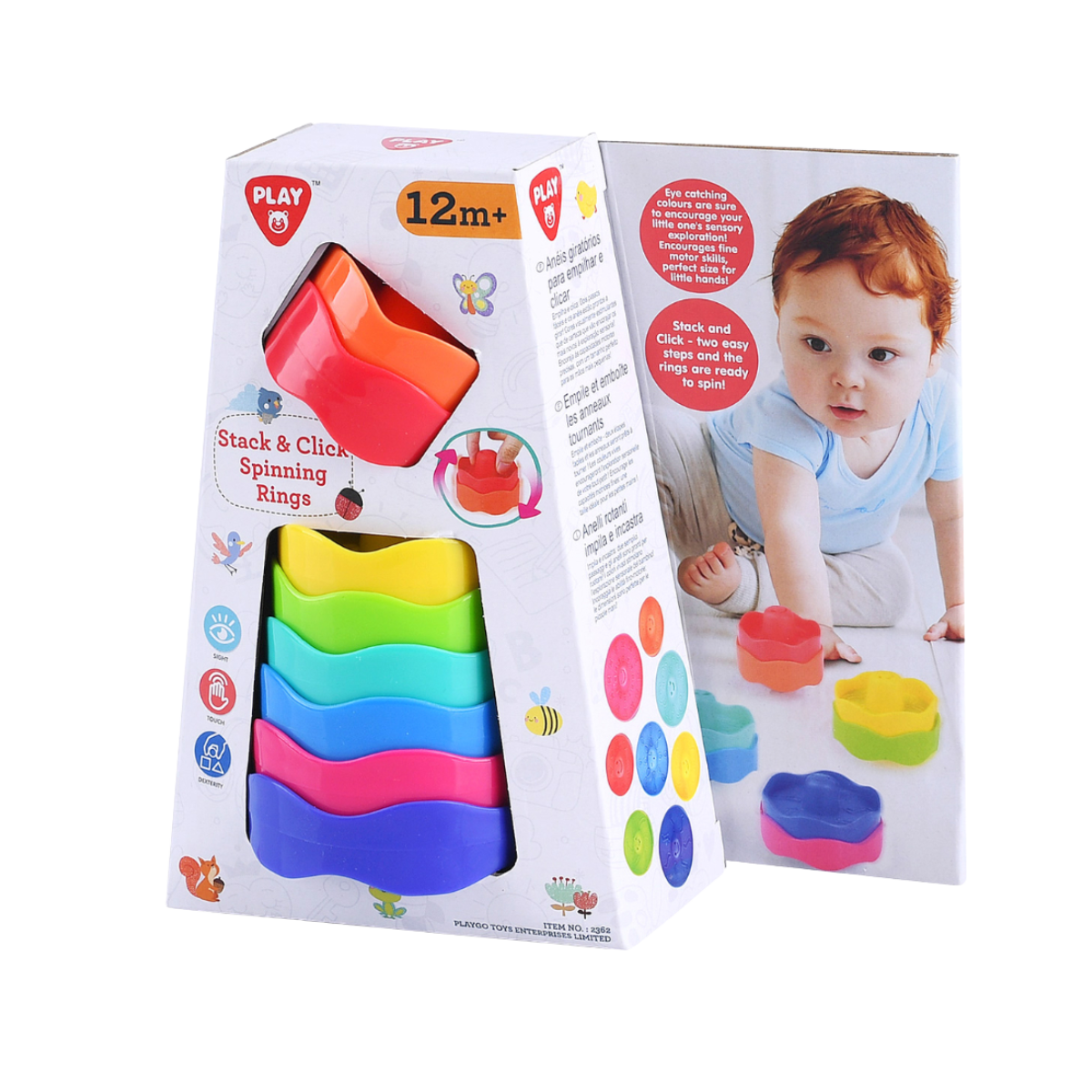 Playgo | Stack And Click Spinning Rings