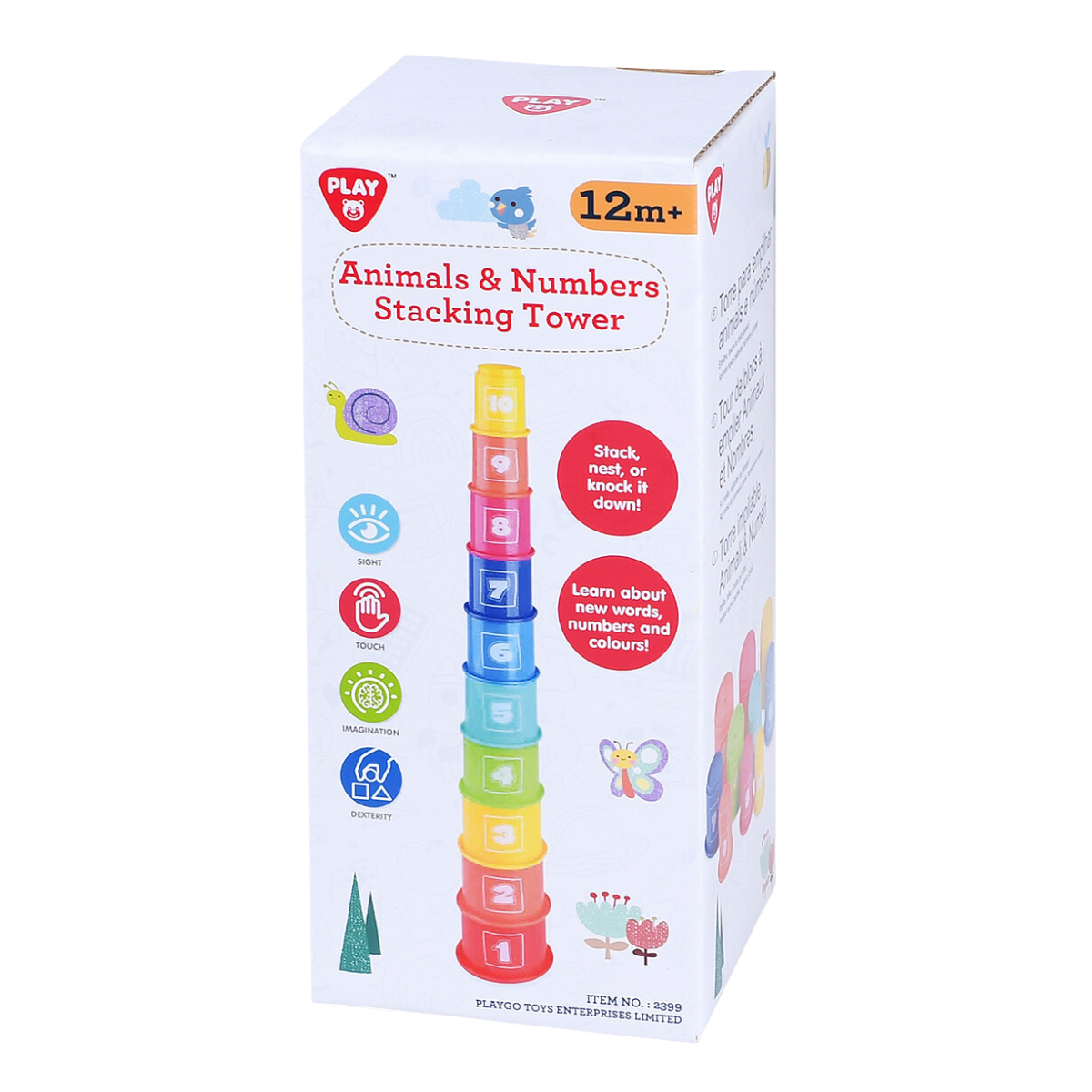 Animals &amp; Numbers Stacking Towers