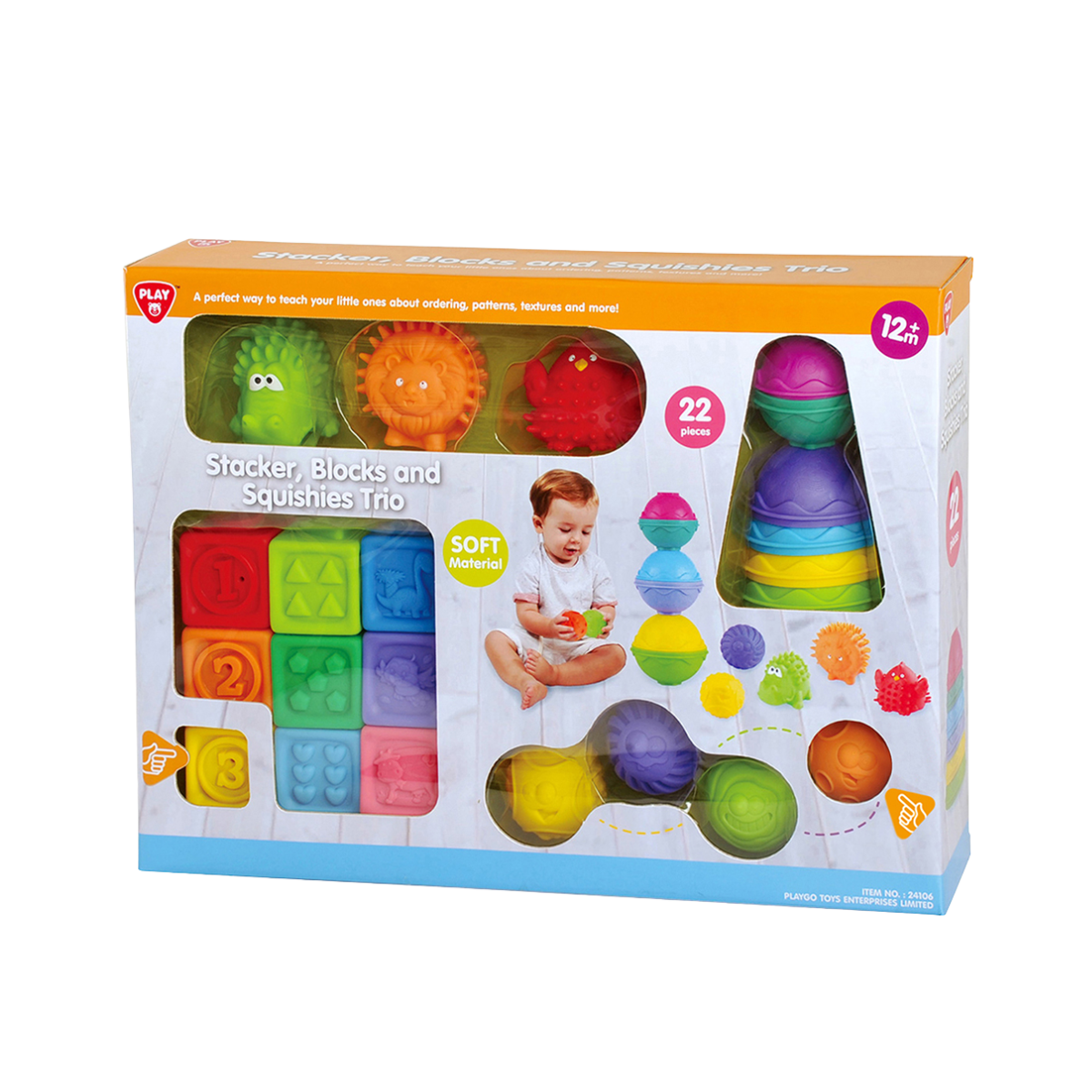 Playgo | Trío de Apiladores, Bloques y Blandos