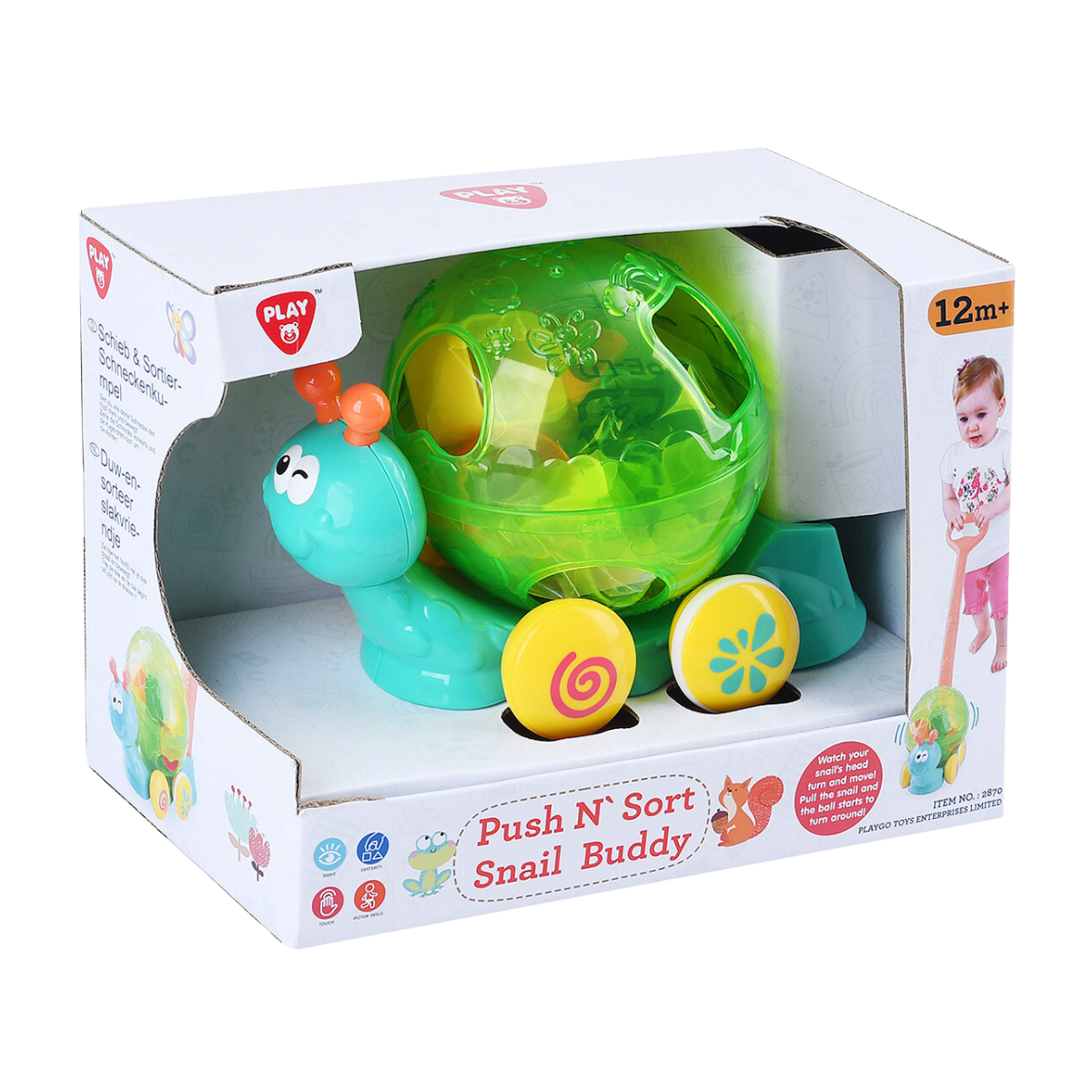 Playgo | Push N' Sort Snail Buddy