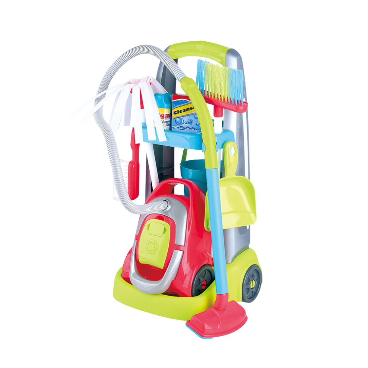 Playgo | Carro De Limpieza Con Aspiradora Eléctrica