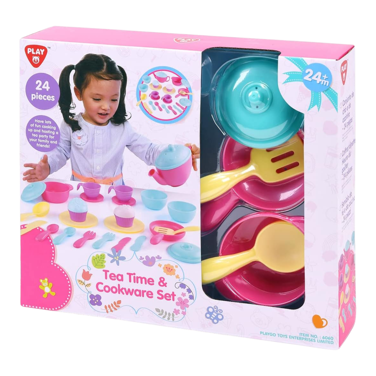 Playgo | Tea Set And Cooking Accessories, 24 pcs.