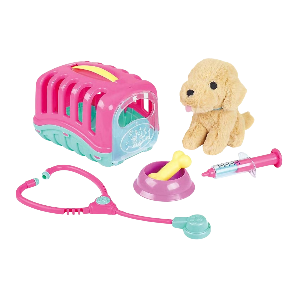 Playgo | Cuidado De Mascotas Para Llevar - 6 piezas (peluche)