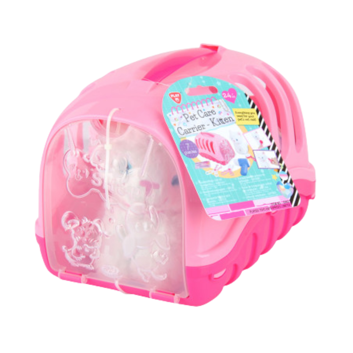 Playgo | Pet Care Carrier - Kitten - 7 Pcs