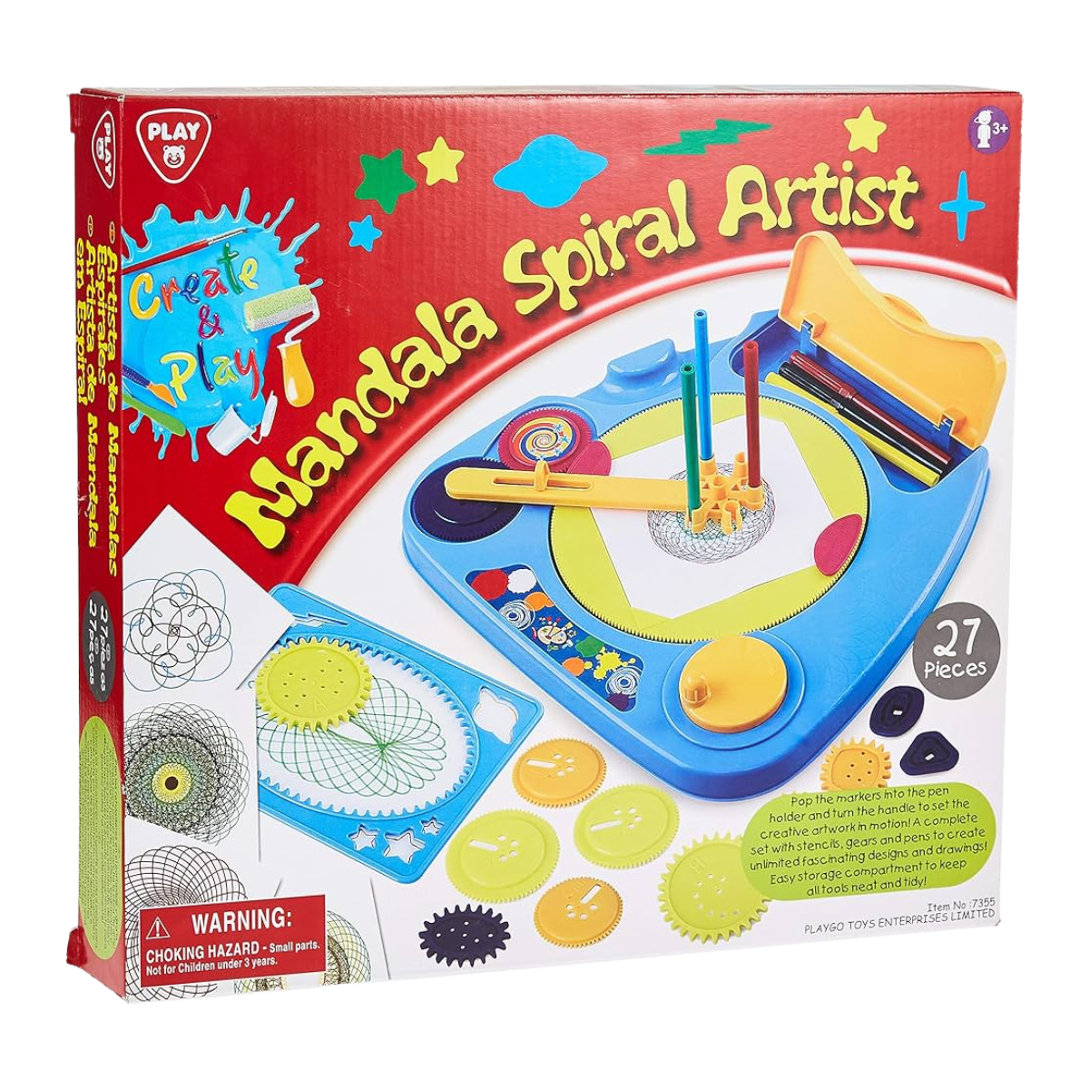 Playgo |  Mandala Spiral Artist 27 PCS