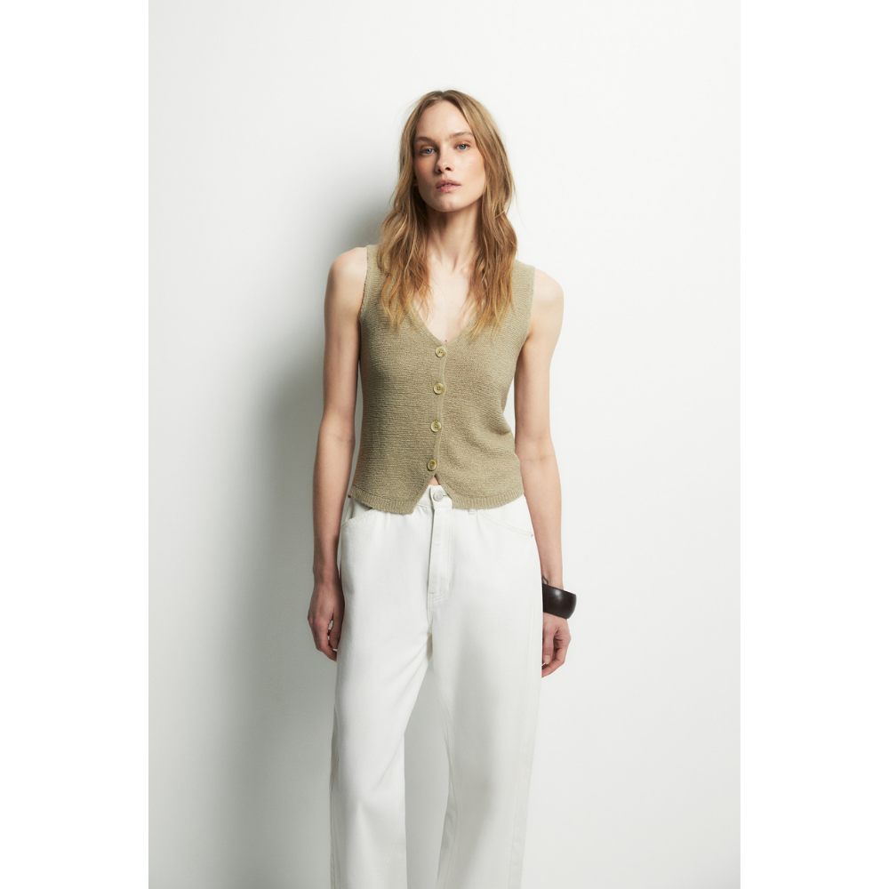 Sfera | Chaleco Punto Botones