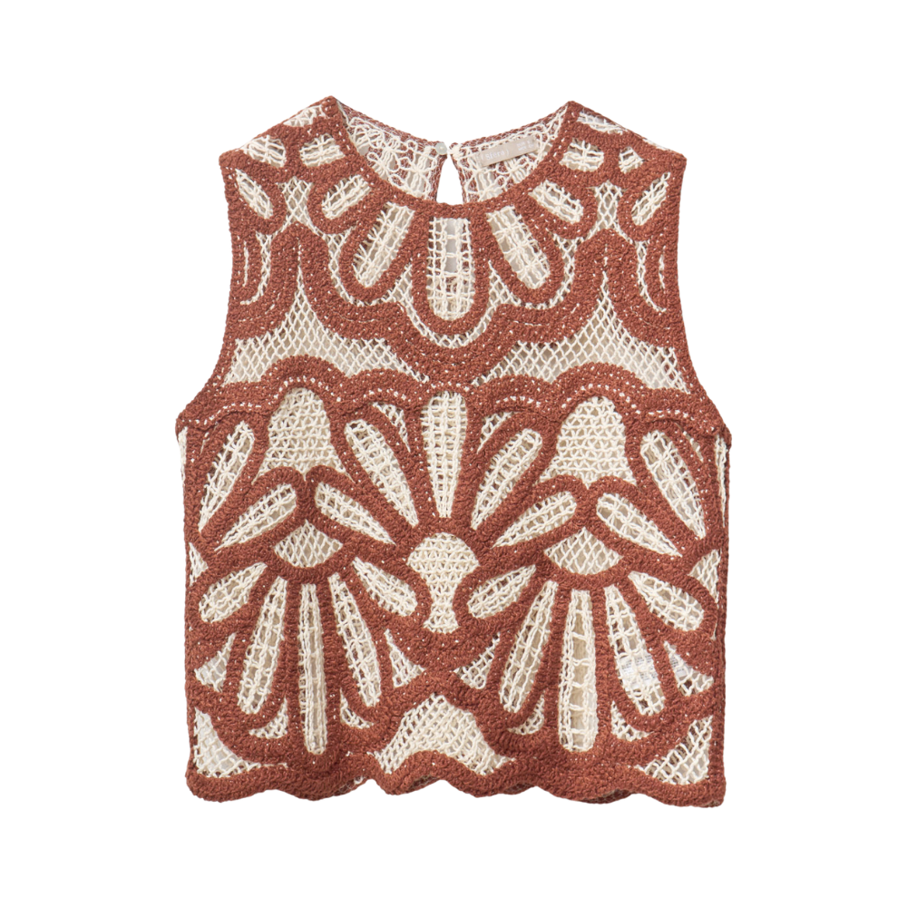 Sfera | Top con Bordado Bicolor para Dama