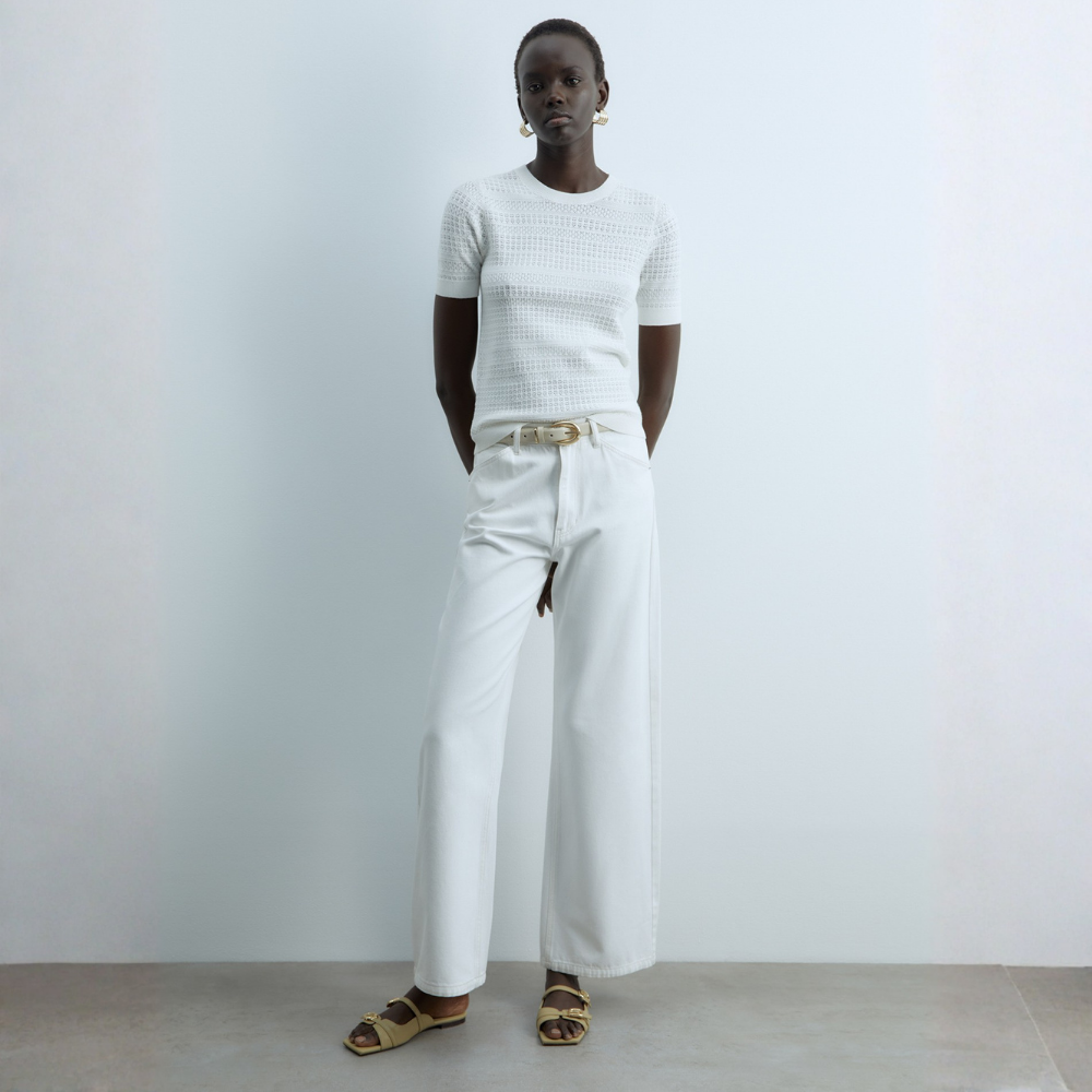 Sfera | Jersey Corto Calado para Dama