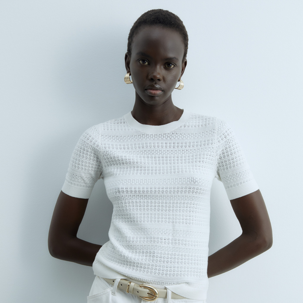 Sfera | Jersey Corto Calado para Dama