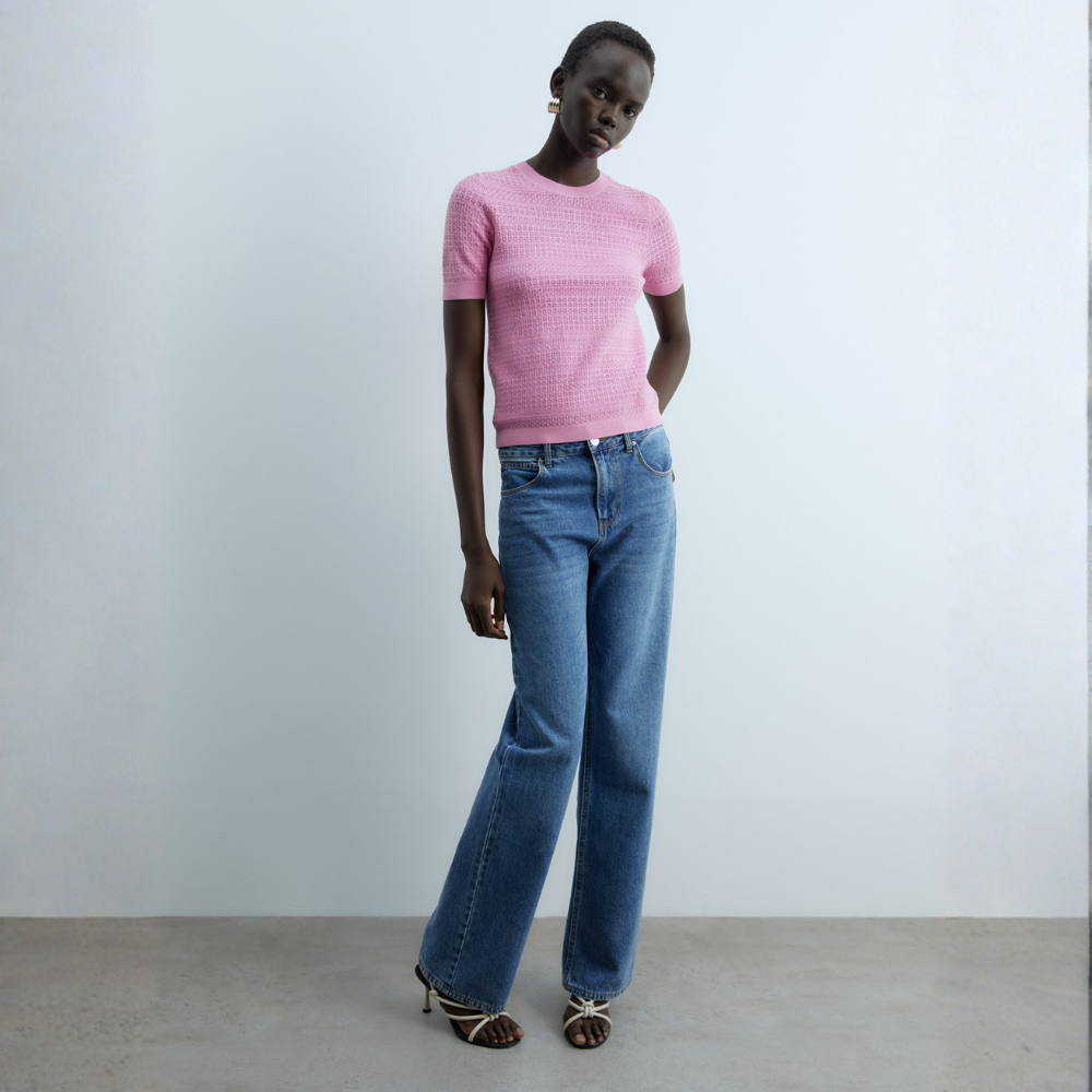 Sfera | Jersey Corto Calado para Dama