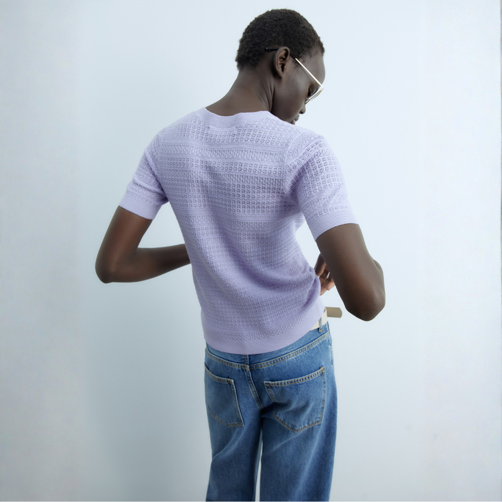 Sfera | Jersey Corto Calado para Dama